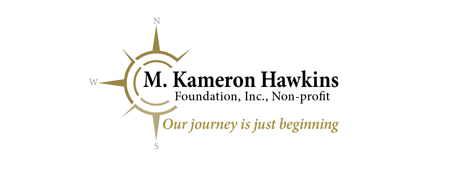 M. Kameron Hawkins Foundation Inc. Non-profit logo with compass